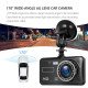 Touch Screen Dashboard Camera Front and Rear Dual Dash Cam with G-Sensor, Loop-Recording & Parking Mode