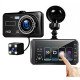 Touch Screen Dashboard Camera Front and Rear Dual Dash Cam with G-Sensor, Loop-Recording & Parking Mode