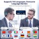 AI Translation Earbuds Real Time, 144 Language Translator Earbuds with APP Compatible with iOS & Android 