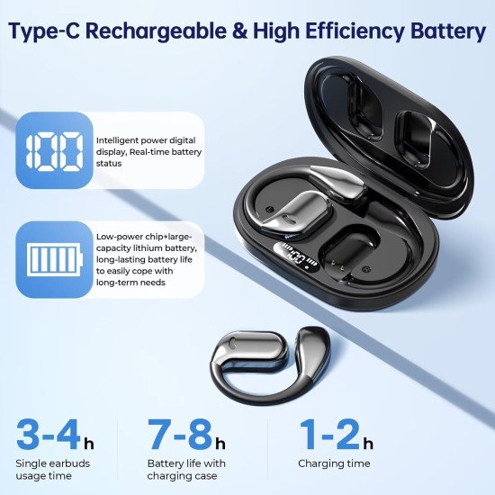 AI Translation Earbuds Real Time, 144 Language Translator Earbuds with APP Compatible with iOS & Android 