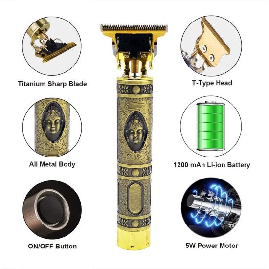 Rechargeable Trimmer Men - Professional Hair Tremor for Men & Beard 