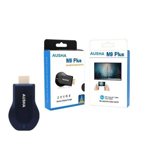 4K Screen Mirroring Miracast Receiver Dongle from Mobile or Tablet to TV or Projector Miracast Receiver Adapter Compatible with Android, Mac iOS, Windows (M9) 4K Screen Mirroring Miracast Receiver Dongle from Mobile or Tablet to TV or Projector Miracast Receiver Adapter Compatible with Android, Mac iOS, Windows (M9)