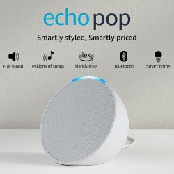 Amazon Echo Pop| Smart speaker with Alexa and Bluetooth (Color May Vary)