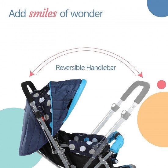 Baby Stroller / Pram for 0 to 3 Years, New Born / Toddler / Kid, 5 Point Safety Harness, Adjustable backrest, 360° Swivel Wheel, Large storage basket, Reversible Handlebar (color May Vary) Baby Stroller / Pram for 0 to 3 Years, New Born / Toddler / Kid, 5 Point Safety Harness, Adjustable backrest, 360° Swivel Wheel, Large storage basket, Reversible Handlebar (color May Vary)