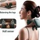 Heated Massager, Wireless Portable Shiatsu Neck and Back Massager, Electric Deep Tissue 4D Kneading Massage