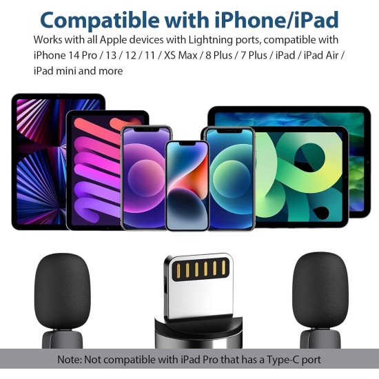 K9 Dual Wireless Microphone for All iso & Smartphones  
