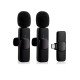K9 Dual Wireless Microphone for All iso & Smartphones  