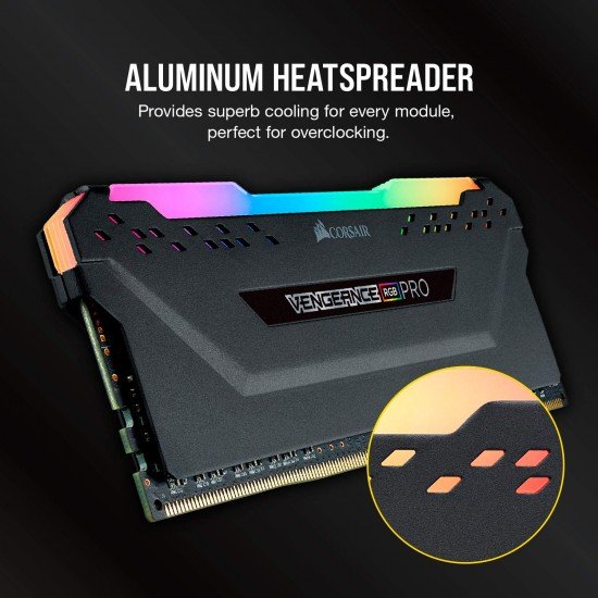 CORSAIR 32GB (2 x 16GB) Vengeance RGB Pro DDR4 3200MHz PC4-25600 Desktop Memory Model CMW32GX4M2E3200C16 CORSAIR 32GB (2 x 16GB) Vengeance RGB Pro DDR4 3200MHz PC4-25600 Desktop Memory Model CMW32GX4M2E3200C16