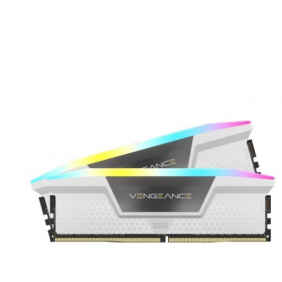 CORSAIR VENGEANCE RGB DDR5 RAM 32GB (2x16GB) 6000MHz CL36 Intel XMP iCUE Compatible Computer Memory - White (CMH32GX5M2D6000C36W) CORSAIR VENGEANCE RGB DDR5 RAM 32GB (2x16GB) 6000MHz CL36 Intel XMP iCUE Compatible Computer Memory - White (CMH32GX5M2D6000C36W)