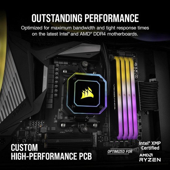 CORSAIR Vengeance RGB RS 32GB 2x16GB DDR4 3200MHz C16 16-20-20-38 Black Heatspreader Desktop Gaming Memory CORSAIR Vengeance RGB RS 32GB 2x16GB DDR4 3200MHz C16 16-20-20-38 Black Heatspreader Desktop Gaming Memory