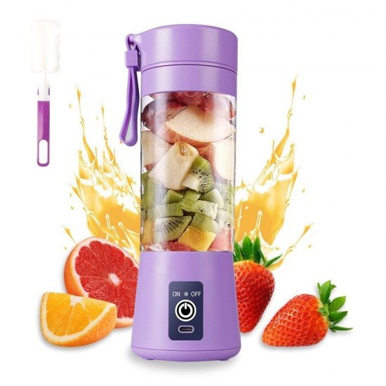 Portable Blender 6 Blades Portable Electric USB Juicer Blender (Color May Vary) Portable Blender 6 Blades Portable Electric USB Juicer Blender (Color May Vary)