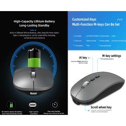Ai Voice 2.4G Wired Wireless Mouse Translation Writing Drawing Forms Voice Artificial Intelligence Deepseek Mouse.