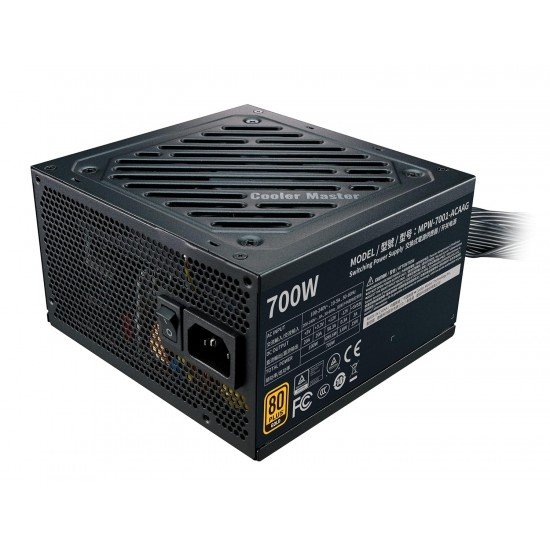 Cooler Master G700 Gold 80 Plus Gold Certified Power Supply, Intel ATX 12V 2.52, 120mm HDB Fan, 2 EPS Connectors. Cooler Master G700 Gold 80 Plus Gold Certified Power Supply, Intel ATX 12V 2.52, 120mm HDB Fan, 2 EPS Connectors.