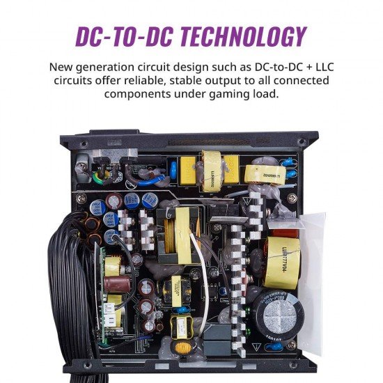 Cooler Master MWE 650 Bronze V2 Power Supply - Non-Modular | 80 Plus Bronze Certified | 120mm HDB Fan | DC-to-DC Circuit Design | 2 EPS Connector | ATX 2.52 Version | 650 Watt Cooler Master MWE 650 Bronze V2 Power Supply - Non-Modular | 80 Plus Bronze Certified | 120mm HDB Fan | DC-to-DC Circuit Design | 2 EPS Connector | ATX 2.52 Version | 650 Watt