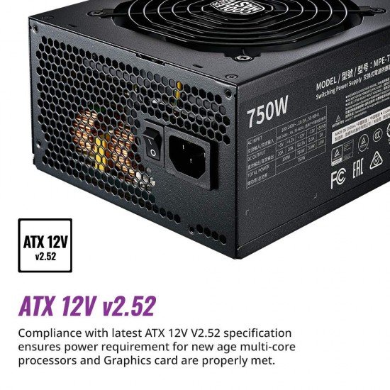 Cooler Master MWE 750 Gold V2 Power Supply - Fully Modular | 80 Plus Gold Certified Cooler Master MWE 750 Gold V2 Power Supply - Fully Modular | 80 Plus Gold Certified