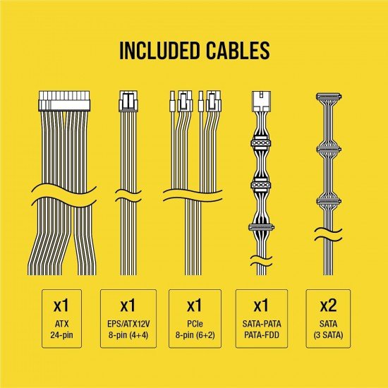 Corsair CV650, CV Series, 80 Plus Bronze Certified, 650 Watt Non-Modular Power Supply Corsair CV650, CV Series, 80 Plus Bronze Certified, 650 Watt Non-Modular Power Supply
