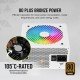 Corsair CX750F RGB White, 750 Watt, 80 Plus Bronze, Fully Modular RGB White PSU Corsair CX750F RGB White, 750 Watt, 80 Plus Bronze, Fully Modular RGB White PSU