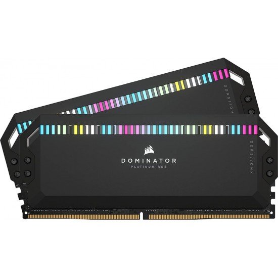 Corsair Dominator Platinum RGB DDR5 32GB (2x16GB) 5600MHz C36 Intel Optimized Desktop Memory (Onboard Voltage Regulation, Patented CORSAIR DHX Cooling, 12 Ultra-Bright CAPELLIX RGB LEDs) Black Corsair Dominator Platinum RGB DDR5 32GB (2x16GB) 5600MHz C36 Intel Optimized Desktop Memory (Onboard Voltage Regulation, Patented CORSAIR DHX Cooling, 12 Ultra-Bright CAPELLIX RGB LEDs) Black