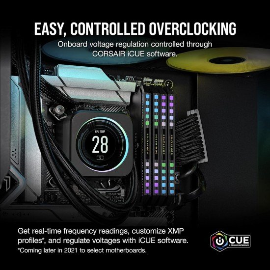 Corsair Dominator Platinum RGB DDR5 32GB (2x16GB) 5600MHz C36 Intel Optimized Desktop Memory (Onboard Voltage Regulation, Patented CORSAIR DHX Cooling, 12 Ultra-Bright CAPELLIX RGB LEDs) Black Corsair Dominator Platinum RGB DDR5 32GB (2x16GB) 5600MHz C36 Intel Optimized Desktop Memory (Onboard Voltage Regulation, Patented CORSAIR DHX Cooling, 12 Ultra-Bright CAPELLIX RGB LEDs) Black