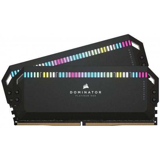 Corsair Dominator Platinum RGB DDR5 32GB (2x16GB) 6000MHz C36 Intel Optimized Desktop Memory (Onboard Voltage Regulation, Patented CORSAIR DHX Cooling, 12 Ultra-Bright CAPELLIX RGB LEDs) Black Corsair Dominator Platinum RGB DDR5 32GB (2x16GB) 6000MHz C36 Intel Optimized Desktop Memory (Onboard Voltage Regulation, Patented CORSAIR DHX Cooling, 12 Ultra-Bright CAPELLIX RGB LEDs) Black