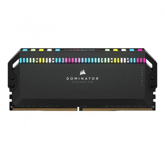 Corsair Dominator Platinum RGB DDR5 32GB (2x16GB) DDR5 7000 MHz C34 Intel Optimised Desktop Memory (Onboard Voltage Regulation, Patented CORSAIR DHX Cooling, 12 Ultra-Bright CAPELLIX RGB LEDs) Black Corsair Dominator Platinum RGB DDR5 32GB (2x16GB) DDR5 7000 MHz C34 Intel Optimised Desktop Memory (Onboard Voltage Regulation, Patented CORSAIR DHX Cooling, 12 Ultra-Bright CAPELLIX RGB LEDs) Black