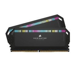 Corsair Dominator Platinum RGB DDR5 32GB (2x16GB) DDR5 7000 MHz C34 Intel Optimised Desktop Memory (Onboard Voltage Regulation, Patented CORSAIR DHX Cooling, 12 Ultra-Bright CAPELLIX RGB LEDs) Black