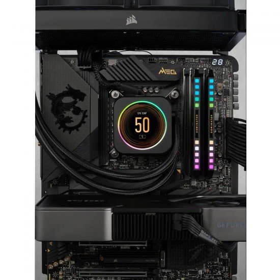 Corsair Dominator Platinum RGB DDR5 32GB (2x16GB) DDR5 7000 MHz C34 Intel Optimised Desktop Memory (Onboard Voltage Regulation, Patented CORSAIR DHX Cooling, 12 Ultra-Bright CAPELLIX RGB LEDs) Black Corsair Dominator Platinum RGB DDR5 32GB (2x16GB) DDR5 7000 MHz C34 Intel Optimised Desktop Memory (Onboard Voltage Regulation, Patented CORSAIR DHX Cooling, 12 Ultra-Bright CAPELLIX RGB LEDs) Black