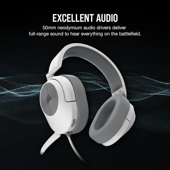 Corsair HS55 Stereo Gaming Wired On Ear Headset (Leatherette Memory Foam Ear Pads, Lightweight Construction, Omni-Directional Microphone, Multi-Platform Compatibility Included Y-Cable Adapter) Corsair HS55 Stereo Gaming Wired On Ear Headset (Leatherette Memory Foam Ear Pads, Lightweight Construction, Omni-Directional Microphone, Multi-Platform Compatibility Included Y-Cable Adapter)