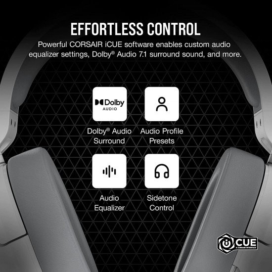 Corsair HS55 Surround Wired Gaming On Ear Headset (Leatherette Memory Foam Ear Pads, Dolby Audio 7.1 Surround Sound on PC and Mac, Lightweight, Omni-Directional Microphone, Multi-Platform) Corsair HS55 Surround Wired Gaming On Ear Headset (Leatherette Memory Foam Ear Pads, Dolby Audio 7.1 Surround Sound on PC and Mac, Lightweight, Omni-Directional Microphone, Multi-Platform)