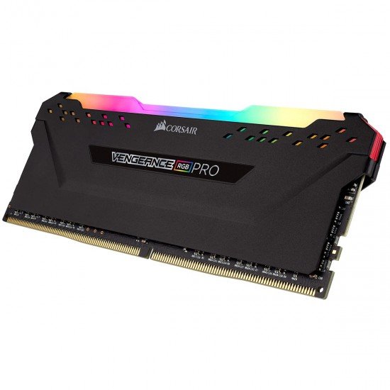 Corsair Vengeance RGB Pro 8GB (1x8GB) DDR4 3200 (PC4-25600) C16 Optimized for AMD Ryzen ? Black Corsair Vengeance RGB Pro 8GB (1x8GB) DDR4 3200 (PC4-25600) C16 Optimized for AMD Ryzen ? Black