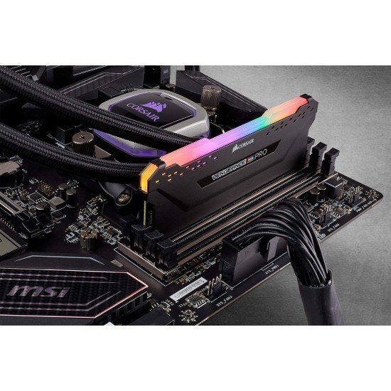 Corsair Vengeance RGB Pro 8GB (1x8GB) DDR4 3200 (PC4-25600) C16 Optimized for AMD Ryzen ? Black Corsair Vengeance RGB Pro 8GB (1x8GB) DDR4 3200 (PC4-25600) C16 Optimized for AMD Ryzen ? Black