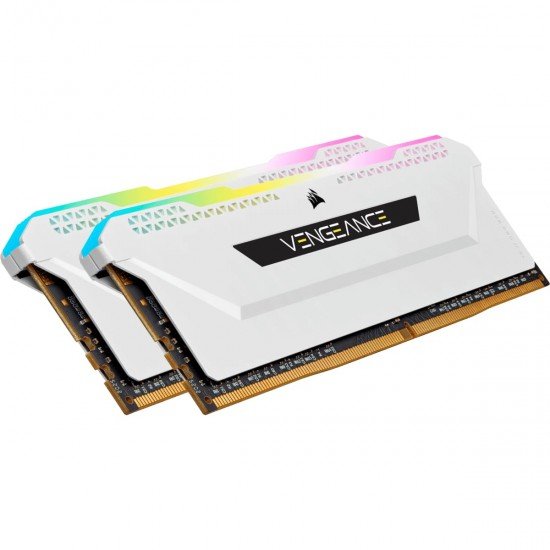Corsair Vengeance RGB Pro SL 32GB (2x16GB) DDR4 3600 (PC4-28800) C18 1.35V Desktop Memory - White (CMH32GX4M2D3600C18W) Corsair Vengeance RGB Pro SL 32GB (2x16GB) DDR4 3600 (PC4-28800) C18 1.35V Desktop Memory - White (CMH32GX4M2D3600C18W)