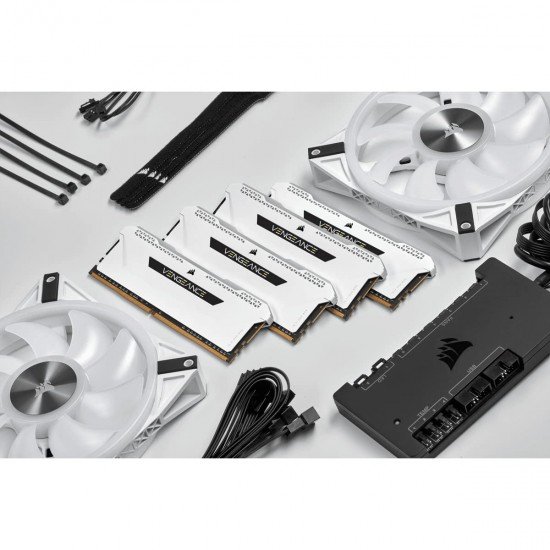 Corsair Vengeance RGB Pro SL 32GB (2x16GB) DDR4 3600 (PC4-28800) C18 1.35V Desktop Memory - White (CMH32GX4M2D3600C18W) Corsair Vengeance RGB Pro SL 32GB (2x16GB) DDR4 3600 (PC4-28800) C18 1.35V Desktop Memory - White (CMH32GX4M2D3600C18W)