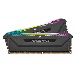 Corsair Vengeance RGB Pro SL 32GB (2x16GB) DDR4 3600 (PC4-28800) C18 1.35V Optimized for AMD Ryzen - Black (CMH32GX4M2Z3600C18)