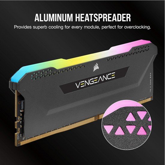 Corsair Vengeance RGB Pro SL 32GB (2x16GB) DDR4 3600 (PC4-28800) C18 1.35V Optimized for AMD Ryzen - Black (CMH32GX4M2Z3600C18) Corsair Vengeance RGB Pro SL 32GB (2x16GB) DDR4 3600 (PC4-28800) C18 1.35V Optimized for AMD Ryzen - Black (CMH32GX4M2Z3600C18)