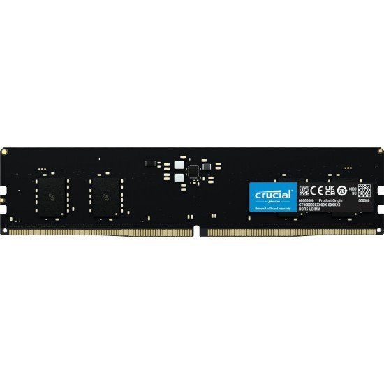 Crucial RAM 16GB DDR5 4800MHz CL40 Desktop Memory CT16G48C40U5 Black Crucial RAM 16GB DDR5 4800MHz CL40 Desktop Memory CT16G48C40U5 Black