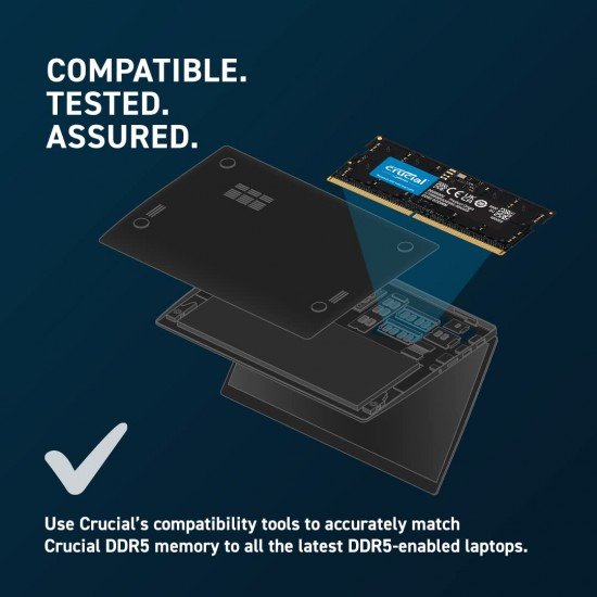 Crucial RAM 16GB DDR5 4800MHz CL40 Desktop Memory CT16G48C40U5 Black Crucial RAM 16GB DDR5 4800MHz CL40 Desktop Memory CT16G48C40U5 Black