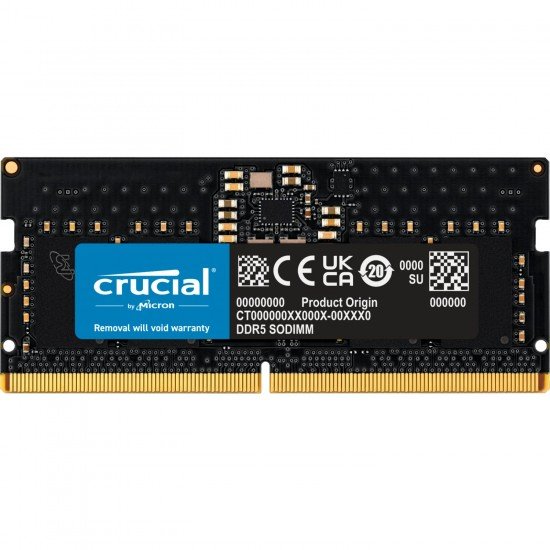 Crucial RAM 16GB DDR5 4800MHz CL40 Desktop Memory CT16G48C40U5 Black Crucial RAM 16GB DDR5 4800MHz CL40 Desktop Memory CT16G48C40U5 Black
