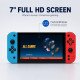 G90 7 Inch Full HD Screen Video Game 21+ Emulator Professional Game Chip 64Gb Pre-Loaded Wireless Gaming Controller Handheld Console
