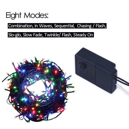 250 LED 30 Meter Black/White Led Rice Lights with 8 Flashing for Christmas, Wedding, Party, Home, Patio Lawn Home Decoration (Rice Multicolor - Pack of 1) 250 LED 30 Meter Black/White Led Rice Lights with 8 Flashing for Christmas, Wedding, Party, Home, Patio Lawn Home Decoration (Rice Multicolor - Pack of 1)