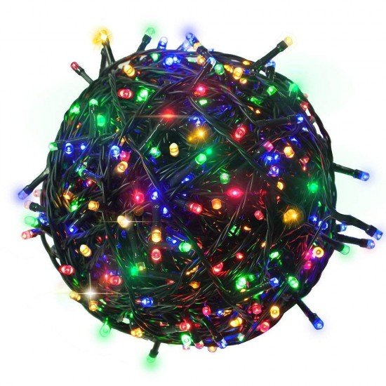 250 LED 30 Meter Black/White Led Rice Lights with 8 Flashing for Christmas, Wedding, Party, Home, Patio Lawn Home Decoration (Rice Multicolor - Pack of 1) 250 LED 30 Meter Black/White Led Rice Lights with 8 Flashing for Christmas, Wedding, Party, Home, Patio Lawn Home Decoration (Rice Multicolor - Pack of 1)