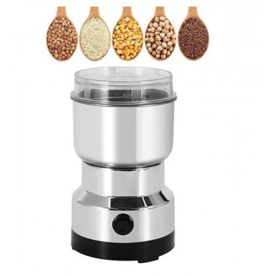 Stainless Steel Nima Multifunctional Grinder Smash Machine Coffee Beans Electric Spices Grinder and Coffee Maker Household Electric Mixer Grinder (300 Ml Jar) (NOT Use Liquid)