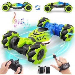 Gesture Rc Car Hand Controlled Stunt Car For 6-12 Yr Boys Girls,4Wd 2.4Ghz Remote Control Gesture Sensor Toy Cars Drift Twist Offroad With Light Music For Ages 8-13 Kids (Color may vary)