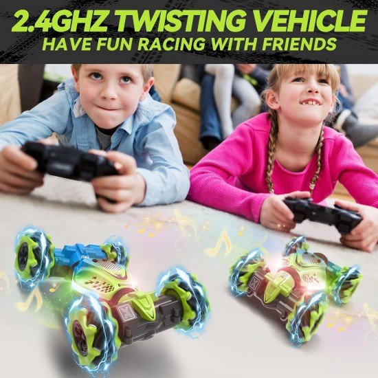 Gesture Rc Car Hand Controlled Stunt Car For 6-12 Yr Boys Girls,4Wd 2.4Ghz Remote Control Gesture Sensor Toy Cars Drift Twist Offroad With Light Music For Ages 8-13 Kids (Color may vary) Gesture Rc Car Hand Controlled Stunt Car For 6-12 Yr Boys Girls,4Wd 2.4Ghz Remote Control Gesture Sensor Toy Cars Drift Twist Offroad With Light Music For Ages 8-13 Kids (Color may vary)