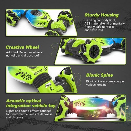 Gesture Rc Car Hand Controlled Stunt Car For 6-12 Yr Boys Girls,4Wd 2.4Ghz Remote Control Gesture Sensor Toy Cars Drift Twist Offroad With Light Music For Ages 8-13 Kids (Color may vary) Gesture Rc Car Hand Controlled Stunt Car For 6-12 Yr Boys Girls,4Wd 2.4Ghz Remote Control Gesture Sensor Toy Cars Drift Twist Offroad With Light Music For Ages 8-13 Kids (Color may vary)