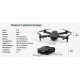 E88 Foldable Drone with Dual Camera, 2 Batteries, WiFi FPV, Altitude Hold, One Key Take Off/Landing