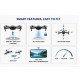 E88 Foldable Drone with Dual Camera, 2 Batteries, WiFi FPV, Altitude Hold, One Key Take Off/Landing