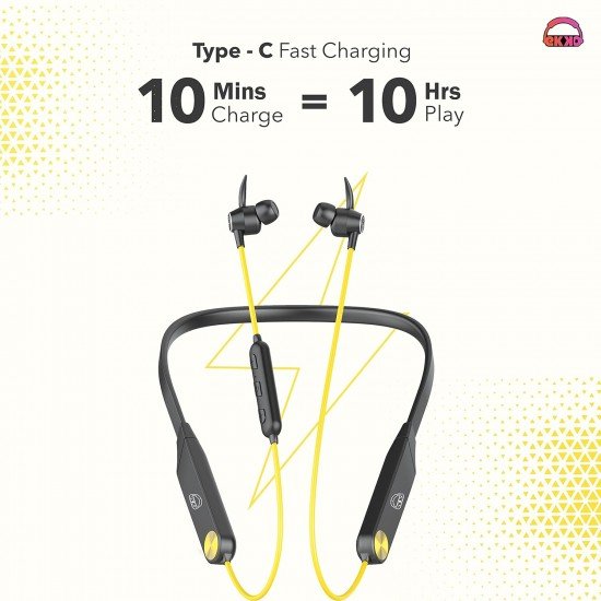EKKO Unplug N06 in-Ear Bluetooth Neckband with ENC Call Noise Cancellation, Support Gaming, Siri & Google Assistant EKKO Unplug N06 in-Ear Bluetooth Neckband with ENC Call Noise Cancellation, Support Gaming, Siri & Google Assistant