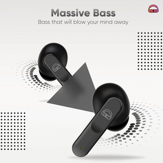 Ekko Earbeats T04 Bluetooth Truly Wireless in Ear Earbuds with ENC Call Noise Cancellation, Siri & Google Assistant Activate Ekko Earbeats T04 Bluetooth Truly Wireless in Ear Earbuds with ENC Call Noise Cancellation, Siri & Google Assistant Activate