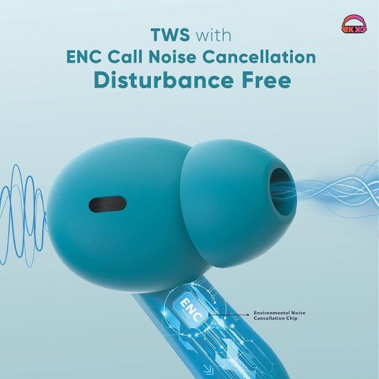 Ekko Earbeats T06 in-Ear Truly Wireless Earbuds with 60H Playtime,10MM Driver, ENC Call Noise Cancellation, google assistant or siri Ekko Earbeats T06 in-Ear Truly Wireless Earbuds with 60H Playtime,10MM Driver, ENC Call Noise Cancellation, google assistant or siri
